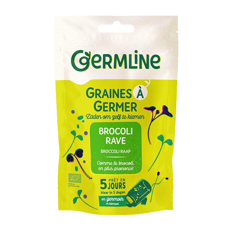 Germline -- Graines à germer brocoli rave bio (origine Italie) - 150 g