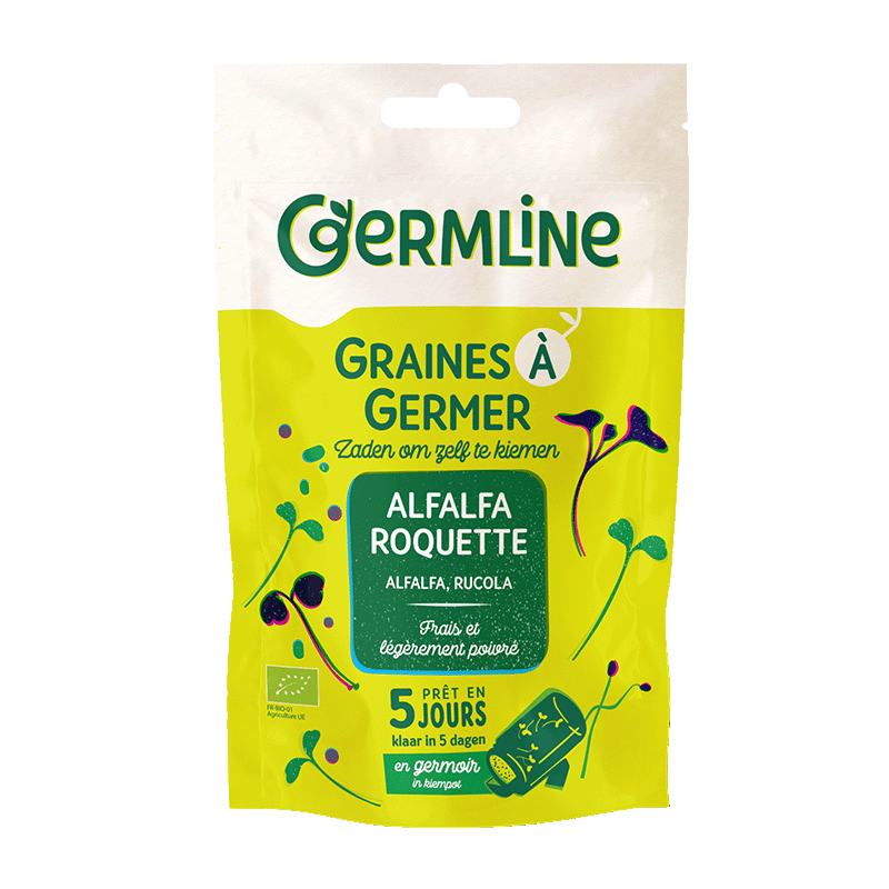 Germline -- Graines à germer alfalfa - roquette bio (origine France) - 150 g