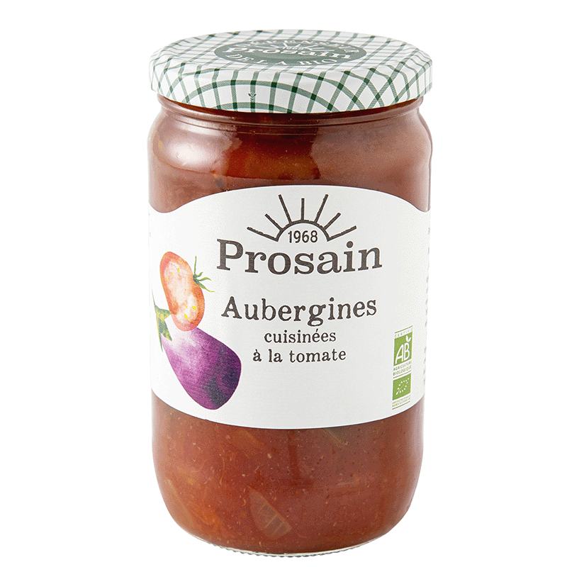 Prosain -- Aubergines cuisinées à la tomate bio - 650 g