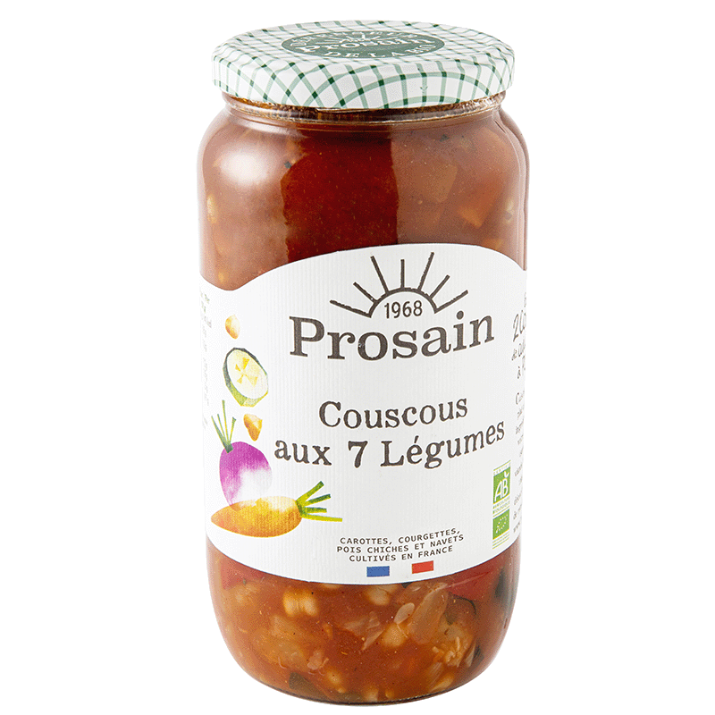 Prosain -- Couscous 7 légumes bio (préparation sans semoule) format familial - 1 kg