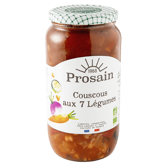 Prosain -- Couscous 7 légumes bio (préparation sans semoule) format familial - 1 kg