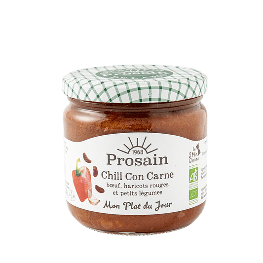 Prosain -- Chili con carne au boeuf et aux haricots rouges bio - 360 g