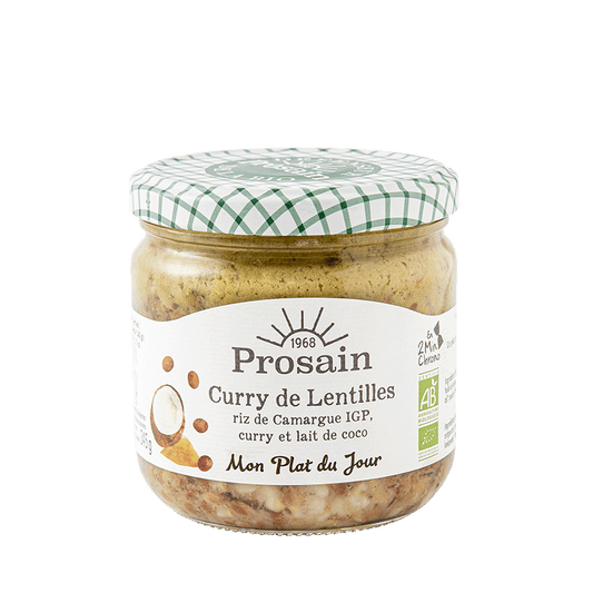 Prosain -- Curry de lentilles à l'indienne bio vegan - 345 g