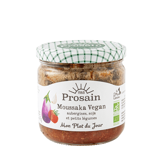 Prosain -- Moussaka vegan aux aubergines et au soja bio - vegan - 345 g