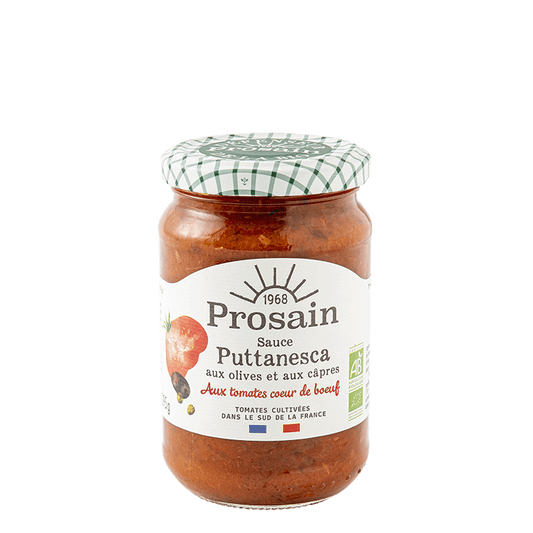 Prosain -- Sauce puttanesca aux tomates cœur de bœuf, olives et câpres - 295 g
