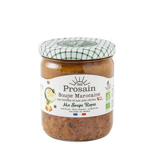 Prosain -- Soupe marocaine aux lentilles & pois chiches bio vegan - 420 g