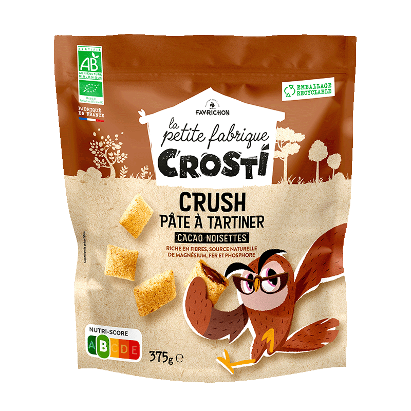 Crosti Crush Pâte à tartiner Cacao Noisettes - 375 g