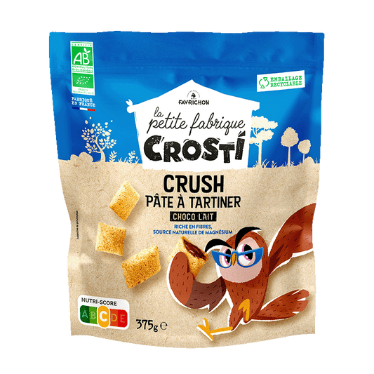 Crosti Crush Pâte à tartiner Choco Lait - 375 g